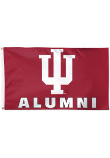 Indiana Hoosiers Alumni 3x5ft Silk Screen Grommet Flag - Red