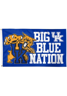 Kentucky Wildcats 3x5 SS Silk Screen Grommet Flag - Blue