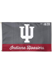 Indiana Hoosiers 3x5 Deluxe Silk Screen Grommet Flag - Red