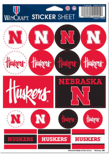 Nebraska Cornhuskers 5x7 Stickers - Red