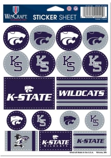 K-State Wildcats 5x7 Stickers - Purple