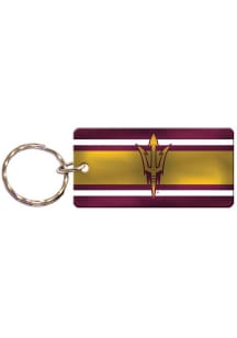 Arizona State Sun Devils Stripe Keychain - Red