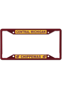 Central Michigan Chippewas Black License Plate Frame - Black
