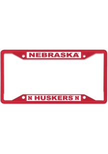 Nebraska Cornhuskers Black License Plate Frame - Black