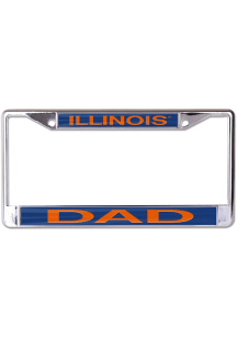 Illinois Fighting Illini Dad License Plate Frame - Orange