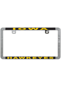 Iowa Hawkeyes Metal License Plate Frame - Yellow