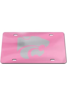 K-State Wildcats Pink Pink Car Accessory License Plate