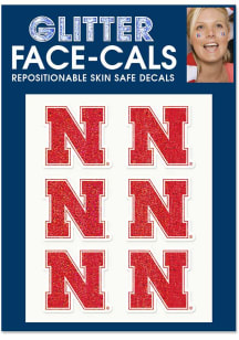 Nebraska Cornhuskers 6pk Glitter Tattoo