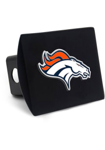 Denver Broncos Black Metal Car Accessory Hitch Cover