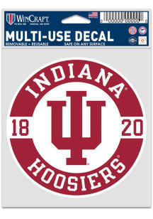 Indiana Hoosiers 3.75x5 Patch Auto Decal - Red