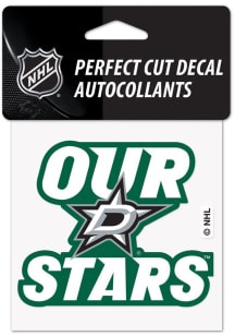 Dallas Stars 4x4 Slogan Auto Decal - Green