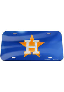 Houston Astros Red Team Color Acrylic Car Accessory License Plate