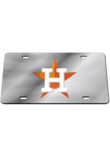 Houston Astros Red Team Logo Inlaid Car Accessory License Plate