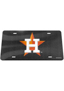 Houston Astros Red Carbon Fiber Car Accessory License Plate
