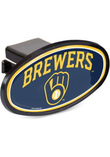 Milwaukee Brewers Plastic Oval Car Accessory Hitch Cover