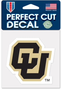 Colorado Buffaloes Perfect Cut 4x4 Color Decal Auto Decal - Gold