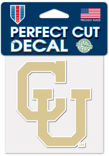 Colorado Buffaloes Perfect Cut 4x4 Vintage Auto Decal - Gold