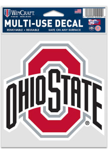 Ohio State Buckeyes 3.75x5 Fan Auto Decal - Red