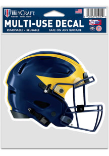 Michigan Wolverines 3.75x5 Helmet Auto Decal - Blue