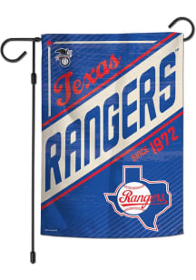 Texas Rangers 12x18 2Sd Garden Flag - Blue