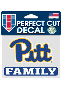 Pitt Panthers 4x5 Family Auto Decal - Blue