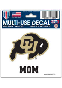 Colorado Buffaloes 3x4 Mom Auto Decal - Gold
