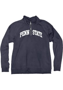Blue 84 Penn State Nittany Lions Womens Navy Blue Sanded Fleece Qtr Zip