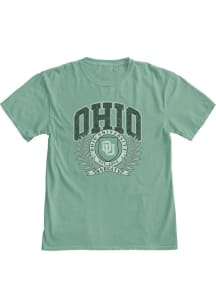 Blue 84 Ohio Bobcats Green Seal Short Sleeve Fashion T Shirt