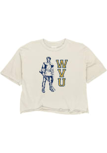 West Virginia Mountaineers Womens Ivory Upperclass Short Sleeve T-Shirt
