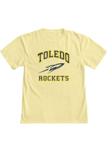 Blue 84 Toledo Rockets Yellow No 1 Short Sleeve T Shirt