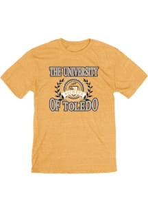 Blue 84 Toledo Rockets Gold Golden Laurels Short Sleeve Fashion T Shirt