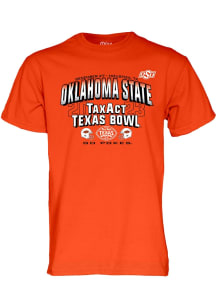 Blue 84 Oklahoma State Cowboys Orange 2023 TaxAct Texas Bowl Short Sleeve T Shirt