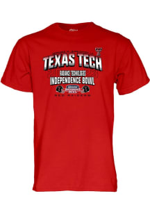 Blue 84 Texas Tech Red Raiders Red 2023 Independence Bowl Bound Short Sleeve T Shirt