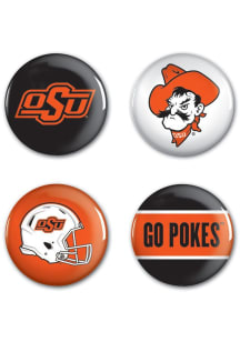 Oklahoma State Cowboys 4 Pack Button - Orange