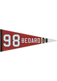 Chicago Blackhawks Connor Bedard Player Pennant - Red