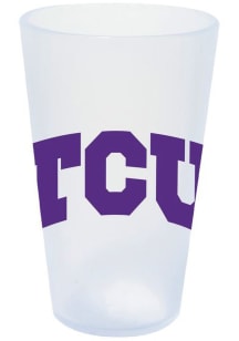 TCU Horned Frogs Silicone Icicle Pint Glass - White