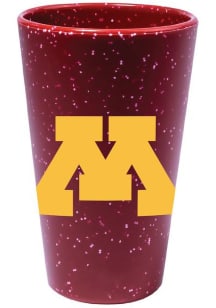 Minnesota Golden Gophers Silicone Team Color Pint Glass - Red