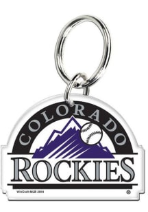 Colorado Rockies Acrylic Keychain - Purple