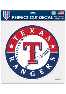 Texas Rangers 12x12 Auto Decal - Blue