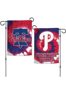 Philadelphia Phillies Tie Dye 3x5 Garden Flag - Red