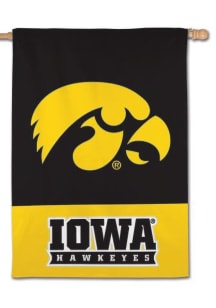 Iowa Hawkeyes 28x40 Applique Banner - Yellow