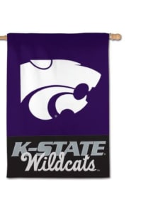 K-State Wildcats 28x40 Applique Banner - Purple