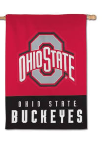 Ohio State Buckeyes 28x40 Applique Banner - Red