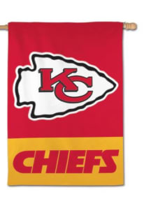 Kansas City Chiefs 28x40 Applique Banner - Red