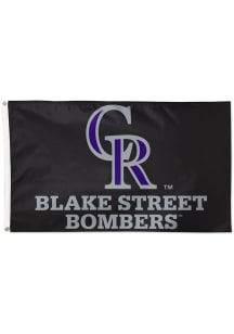 Colorado Rockies 3x5 Slogan Silk Screen Grommet Flag - Purple