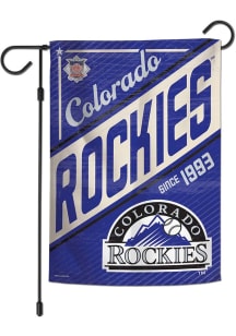 Colorado Rockies Cooperstown 12x18 2Sd Garden Flag - Purple