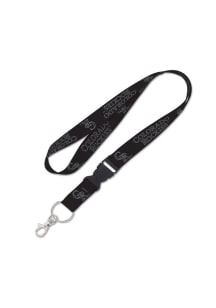 Colorado Rockies Black Lanyard - Purple