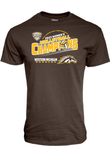 Blue 84 Western Michigan Broncos Brown MAC 2023 Womens Volleyball Tournament Champions Short Sleev..