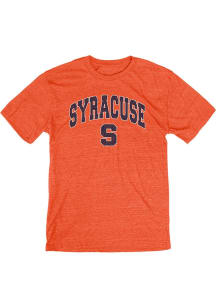Blue 84 Syracuse Orange Orange Distressed Arch Logo Short Sleeve Fashion T Shirt