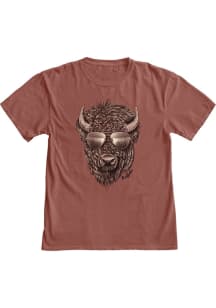 Blue 84 Buffalo Maroon Sunglasses Buffalo Short Sleeve Fashion T Shirt